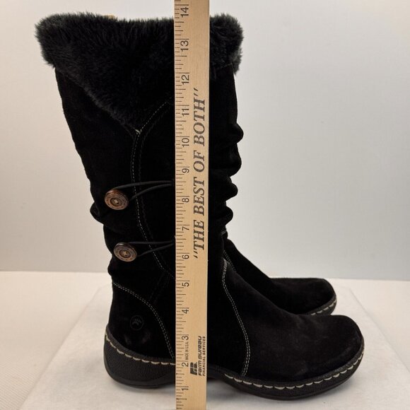 Bare Traps Womens Black Esha Leather Upper Faux Fur Mid Calf Boots Size 9M - Picture 12 of 15